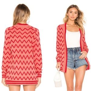 House of Harlow 1960 Red Zigzag Cardigan